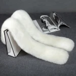 Large Winter Women Warm Fur Scarves Faux Type Mixed Colors Fur Collar Shawl
