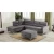 Import Latest style modern luxury L shaped leather corner sofa sectional sofa set with ottoman from China