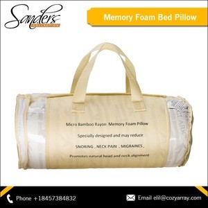 Leading Supplier of 100% Bamboo Fiber Material Made Neck Support Soft Pillow for Bulk Purchase