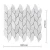 Import Leaf Pattern Carrara White Marble Stone Bath Wall and Floor Mosaic Tile from China