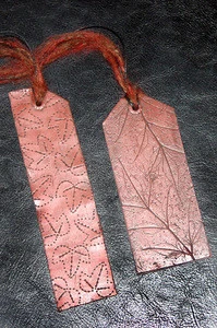 Leather Bookmarks Embossed for Bookstores, Art and Crafts