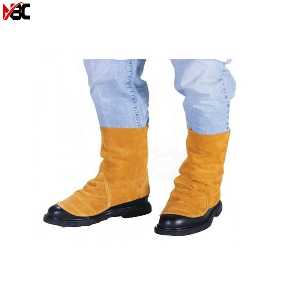 Leather Welding Spats Safety Boot Fire Resistant Foot Protect Work Welder
