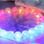Led Battery String Lights 20 Crystal Balls Fairy Decorative Lighting