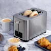 Led Screen Wide Slot 2 Slice Display Long Smart Extra Slices Sandwich Electric Commercial Bread Toaster