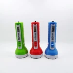 Led Torch Flashlight Multifunctional rechargeable plastic small flashlight emergency flashlight