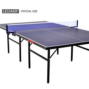 Leijiaer Cheap Price Blue Table Tennis Folding Legs Ping Pong Table