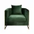Import Leisure Living Room Sofa Chair Accent Armchair Gloden Base Waiting Room Chair Home Furniture Art Occassional Chairs from China
