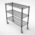 Import Living Room 5 Tiers Adjustable Chrome Wire Shelf Customized Height Black Storage Shelves Metal Shelving from China