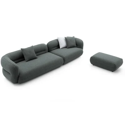 Living Room Couch Set Italian Design Modern Home Hotel Contemporary Furniture Fabric Sofa