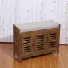 Living room solid wood furniture  solid wooden shoe cabinet shoes changing stool wooden shoe rack cabinet