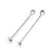 Import Long Handle Cocktail Shaker Swizzle Stick Stainless Steel mixing stirrers stirring bar spoon fork from China
