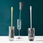Long Handle Sponge Brush Soft Sponge Sink Cleaner Drink Glass Cleaning Cup Brush Bottle Cleaning Brush