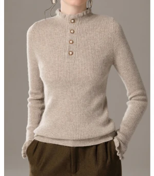 Long Sleeve Winter  ladies Cashmere wool factrory  Womens  Warm Soft Thick OEM High Quality Sweater