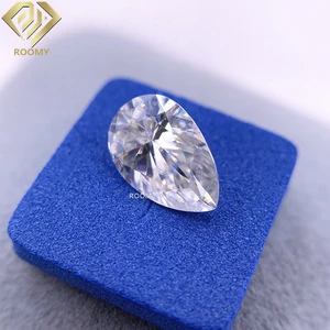 loose diamond DEF white pear cut moissanite jewelry stone
