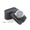 luxury carbon fiber red stitching wooden watch display box 6 slot pillow case inner stock wholesale W89