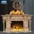 Import Luxury Design Hand Carved Natural Stone Carved Marble Lady Statues Kamin Fireplace Mantel from China