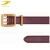 Import Luxury golden smooth buckle pu leather western women fashion genuine leather belt from China