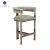 Import Luxury Grey Velvet Bar Chair With Bronze Brushed Stainless Steel Frame For Hetel or Bar from China