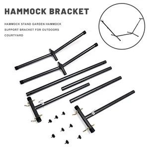 Manual Assembly Portable Hammock Stand Garden Hammock Chair Stand Support Bracket for Outdoors Courtyard