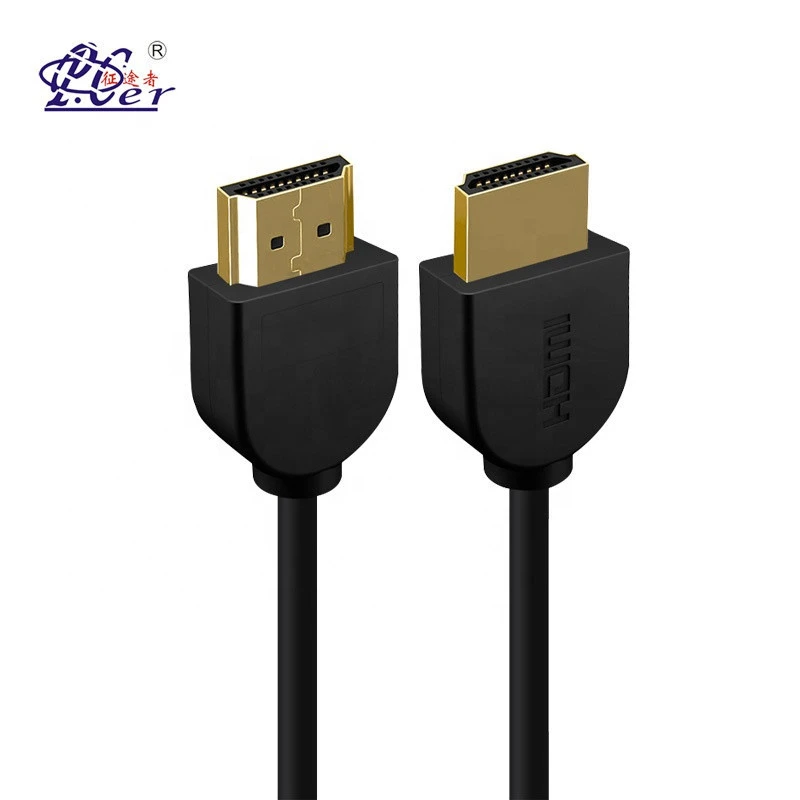 Manufacture Ultra Slim Video Audio 4K 3D PS4 Hdmi Cable  with Ethernet 1.5M 3M 5M up to 200M