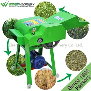 Manufacturer 400-1200KG/Hr feed processing animal hay crop straw cutter silage grass chopper cutting machine farm use