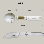 Manufacturer Hot Sale Electronic counting spoon scale detachable clear 500 / 0.1g kitchen scale measuring spoon weighing scale