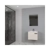 Manufacturers provide high-quality light-colored bathroom mirror cabinet wall-mounted bathroom furniture