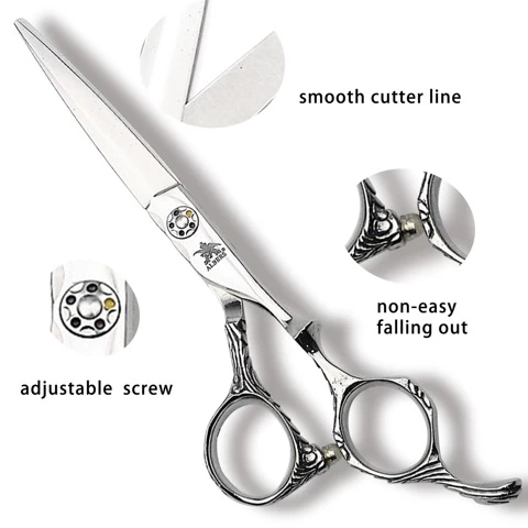 Marigold salon stainless steel cheap wire cutt barber 440c barber scissors 6 Inch