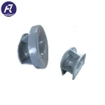 Marine hardware for mooring roller trolley wheel chock