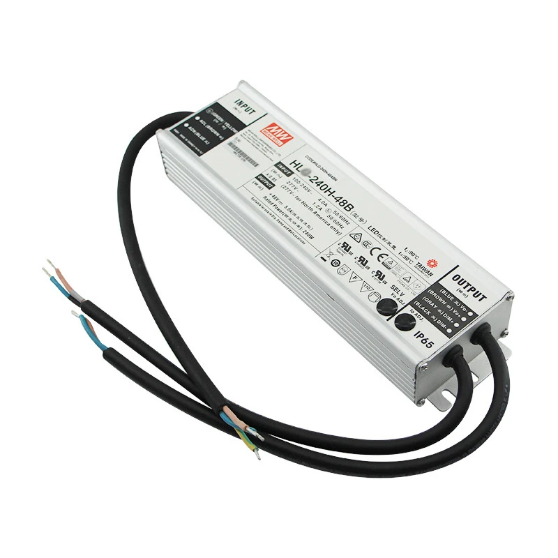 Meanwell Switching Power Supply 48V 5A 240W HL-240H-48B IP67 Waterproof LED Dimmable Driver