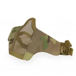 Mesh breathable camouflage airsoft steel net tactical army military combats paintball face protector for CS wargame