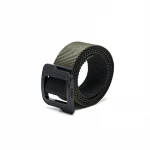 Metal Buckle outdoor hiking camping tactical military durable custom endless nylon flat double sides reversible belt