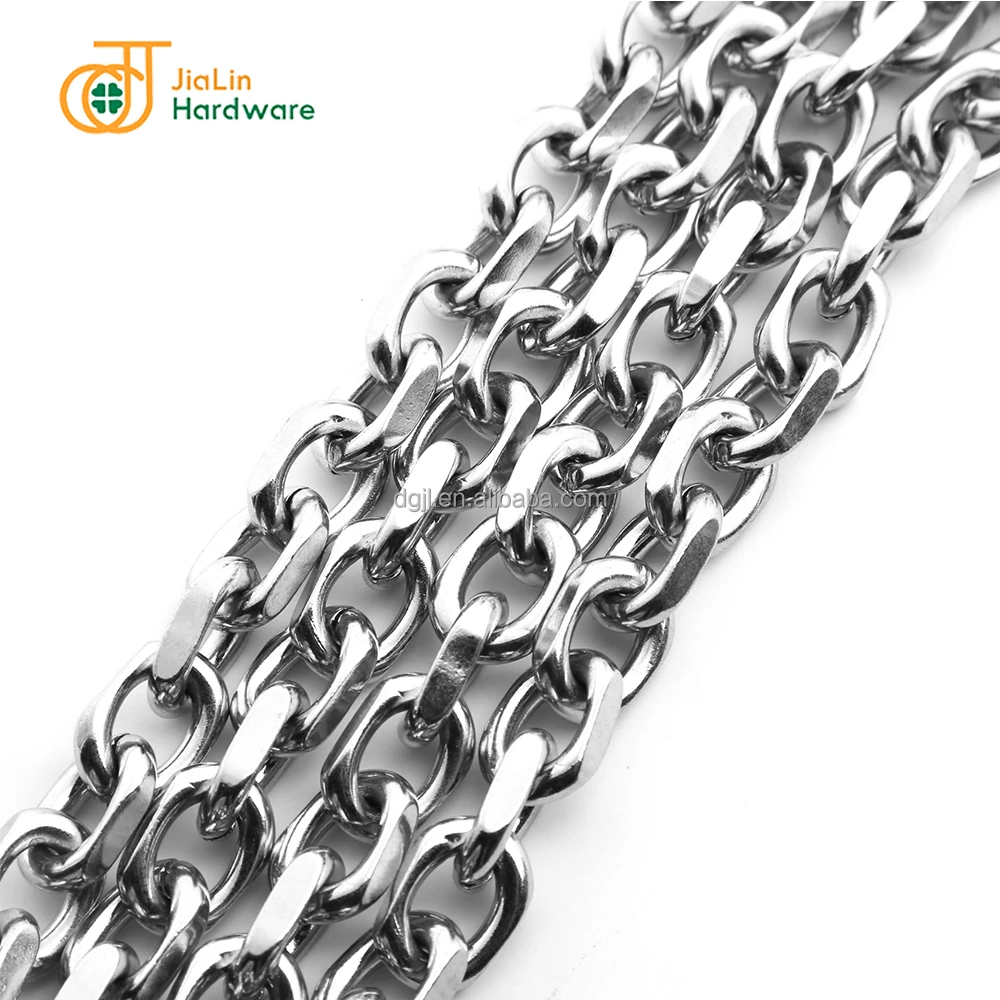 Metal Silver Color Handbag Link Chain for Bags Wholesale Stainless Steel Standard Combine