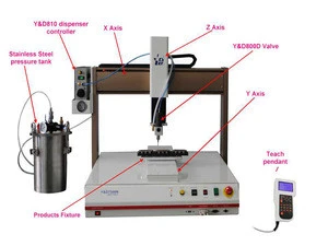 Micro Valve Silicon Glue Automatic Gluing Machine For LCD