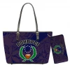 Micronesia Pohnpei Purse and Handbag Two in One Set Micronesian Tribal Print 2pcs/set Bags Fashion PU Leather Shoulder Bag