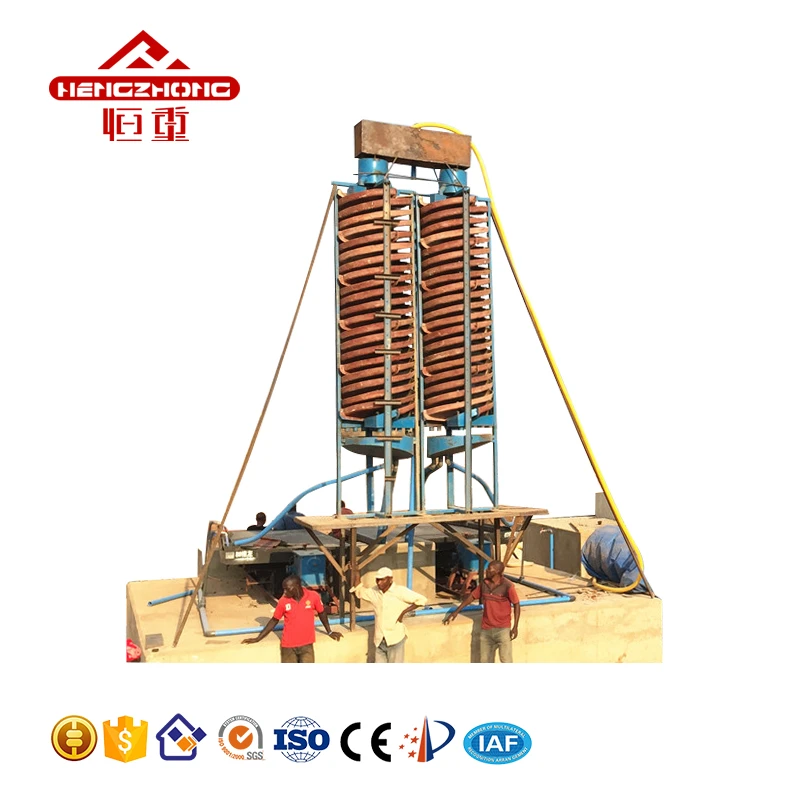 Mineral Processing Spiral Concentrate gold panning machine for mining