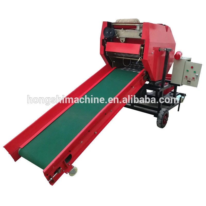mini hay straw baler and silage packing machine / silage packing machine baler