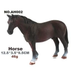 Mini Hollow Type Plastic Farm Animal Toy Action Figure Simulation Horse Model Animation Figurine