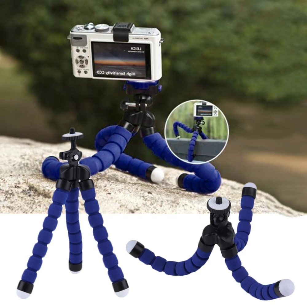 Mini Sponge Tripod phone Holder Clip 360 Rotation Lazy Octopus Action Camera Tripods For Gopro hero 8 7 Smart Mobile Phone