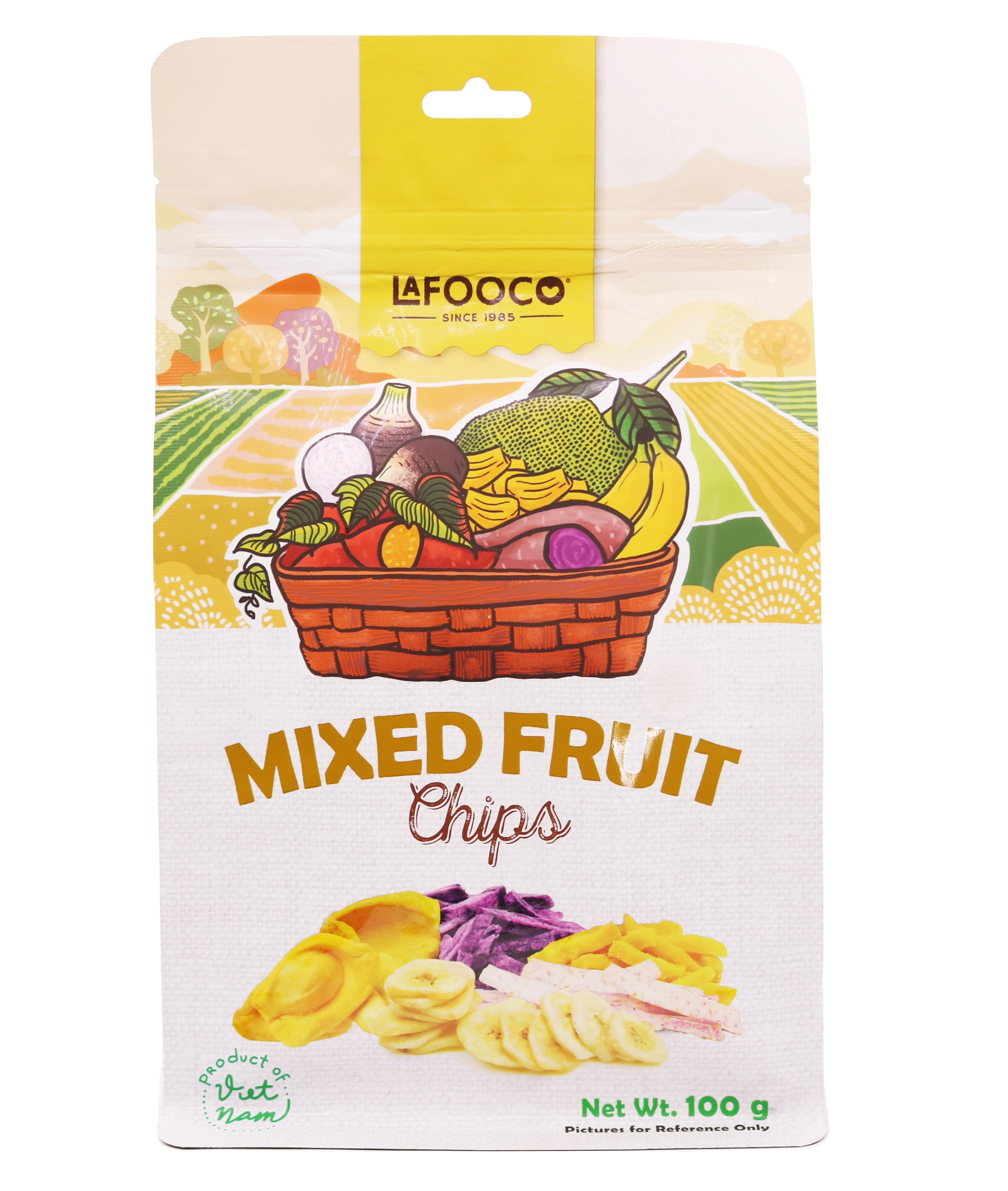 Mix Fruits Chips 100gr Origin Vietnam Standing pouch Natural Flavour Delicious Snack