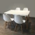 Import Modern Art Design  Dining room Furniture Modern Simple Metal Dining Table Set  Chair and Table Dining  Set from China