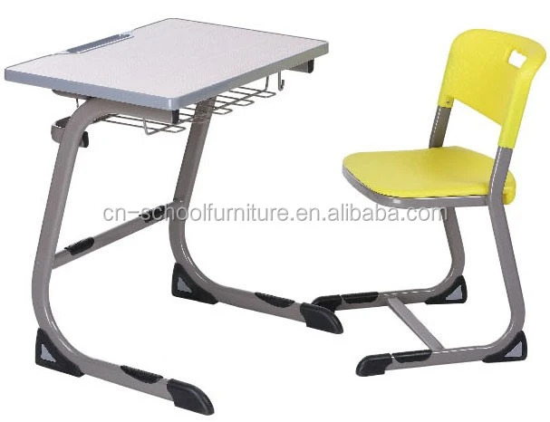 Modern Design College Single Student Table and Chair