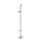 Modern design stainless steel glass pillar handrails balustrades