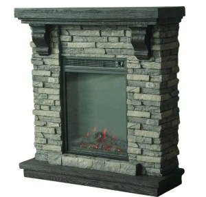 Modern European and American style Polystone electric Fireplace