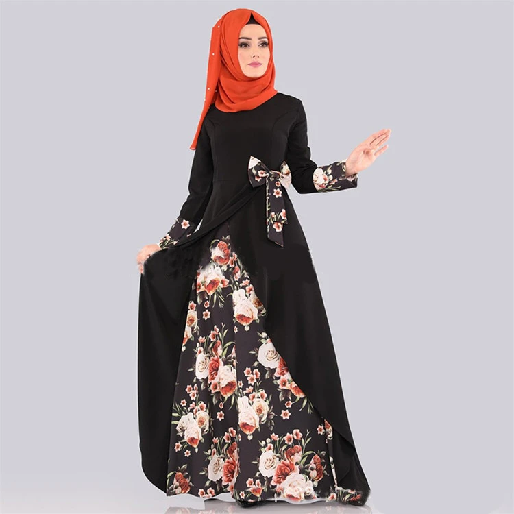 Modern fashion islamic clothing turkey evening dresses luxurious sequined skirt abaya kaftan muslim dress islamic clothing