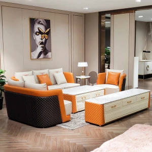 Modern Italian Design Home Furniture Living Room Furniture Leather Or Fabric Sofa