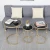 Import Modern Light Luxury Gold Metal Frame Glass Nesting 3 Piece Coffee Table Set from China