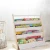 Modern portable children bookcase children house Pure white wooden bookshelf for kids book