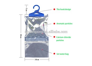 Moisture Absorber Anti-Mold Deodorizing Dehumidifier Desiccant Hanging Bag