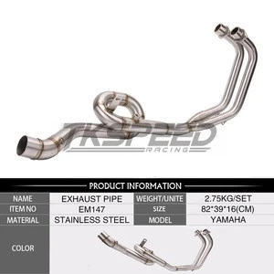 Muffler Motorcycle Exhaust Link Half System of Steel Pipes exhaust system complete for MT03 MT-03 R25 R3 2014-2016 Slip-On